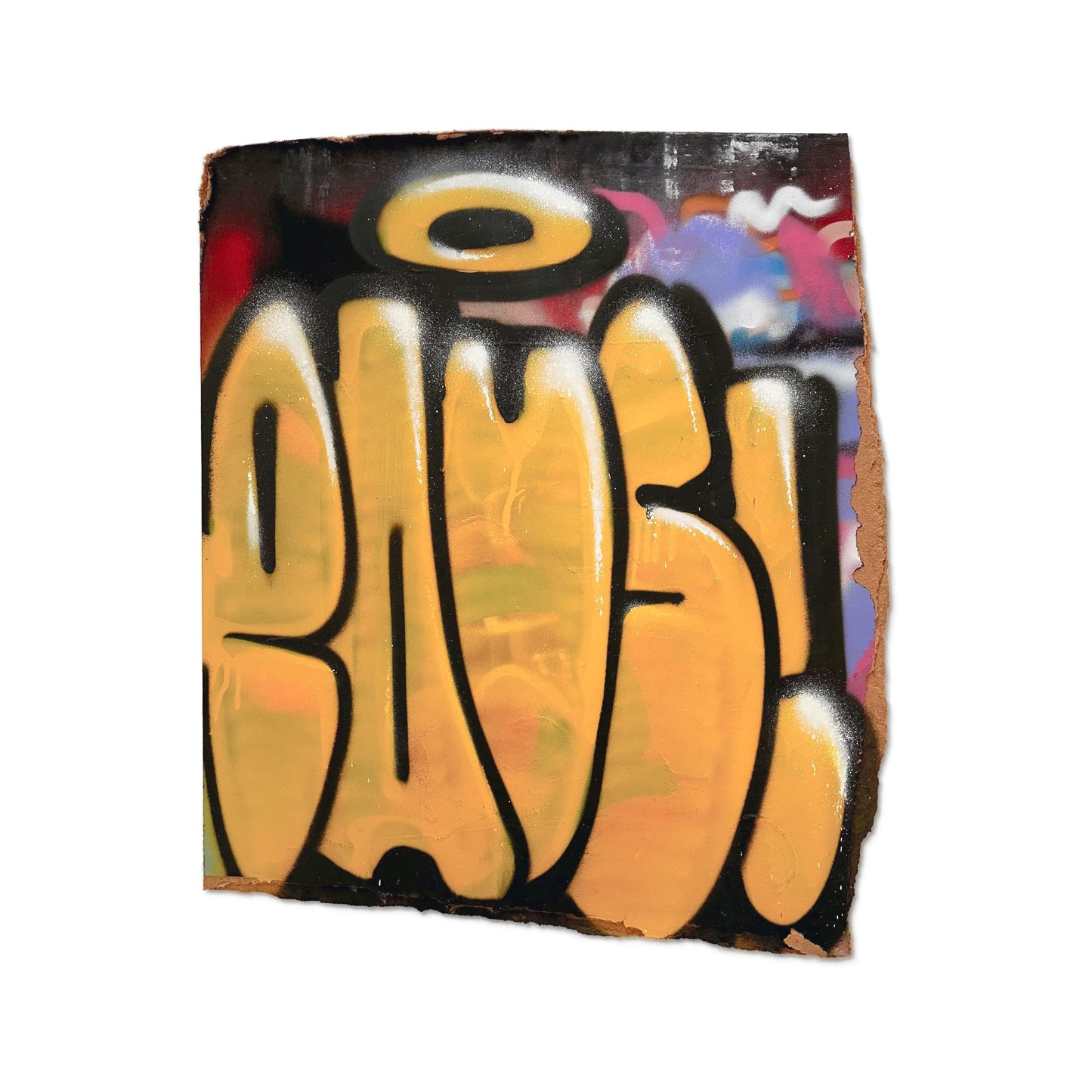 Throw Up N°12 - Originální graffiti artwork na kartonu
