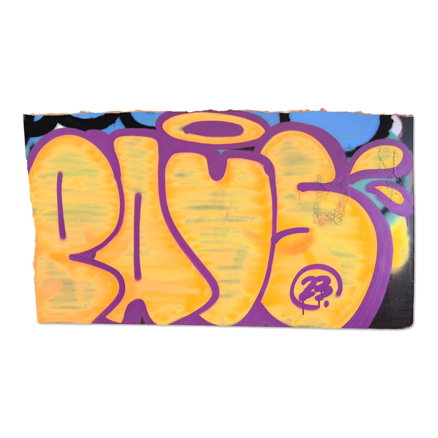 Throw Up N°11 - Originální graffiti artwork na kartonu