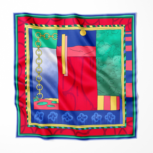 Pauser Silk: Cloudious - Limited 100% silk scarf