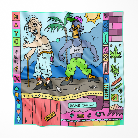 Pauser Silk: Degen - Limited edition 100% silk scarf
