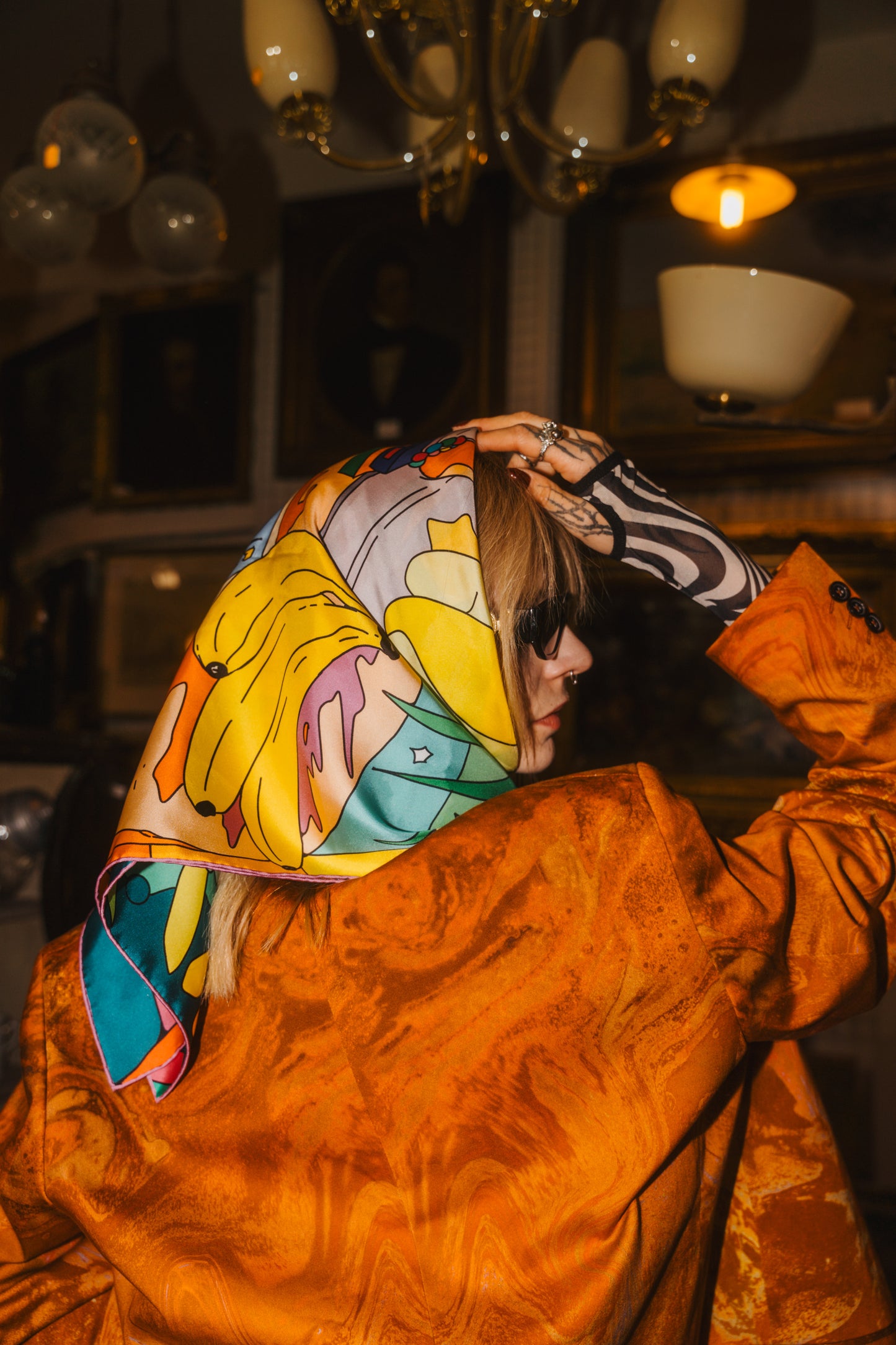 Pauser Silk: Pet – Limited 100% silk scarf