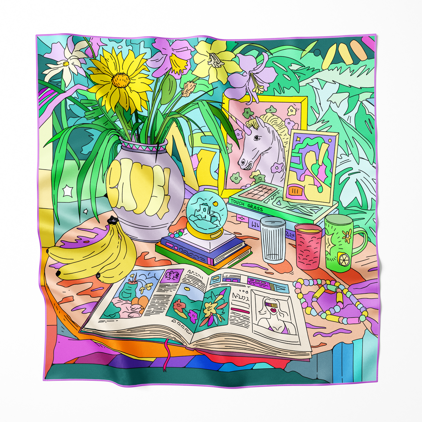 Pauser Silk: Pet – Limited 100% silk scarf