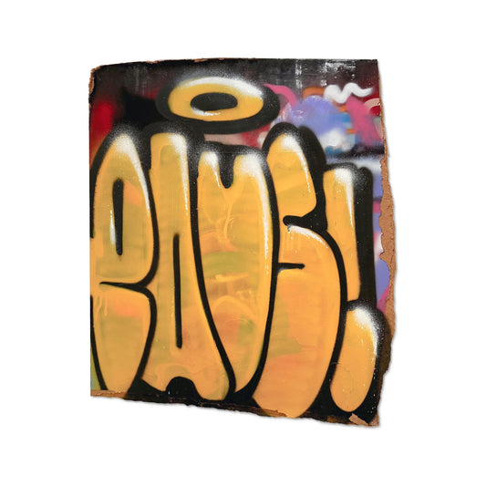 Throw Up N°12 - Originální graffiti artwork na kartonu