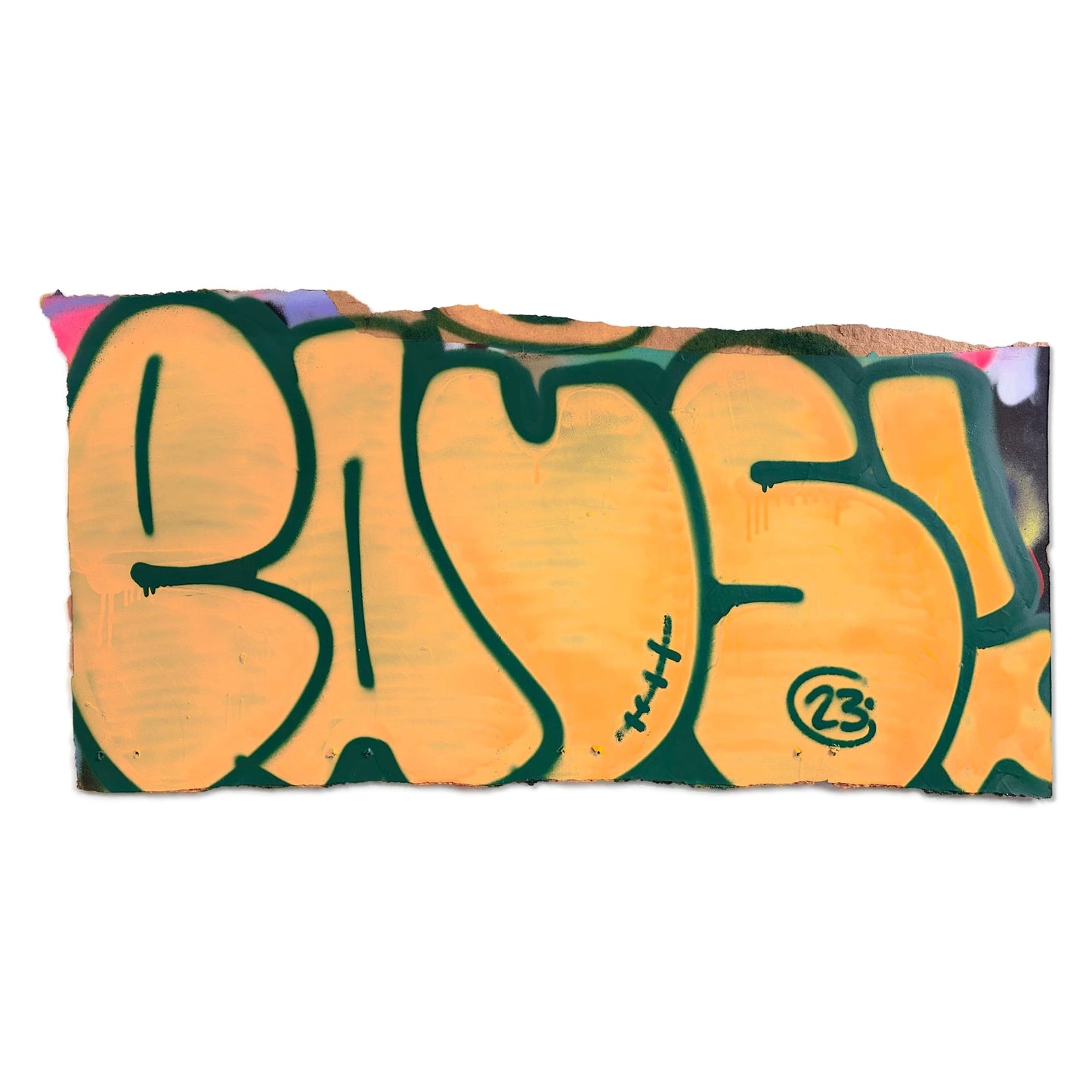 Throw Up N°9 - Originální graffiti artwork na kartonu