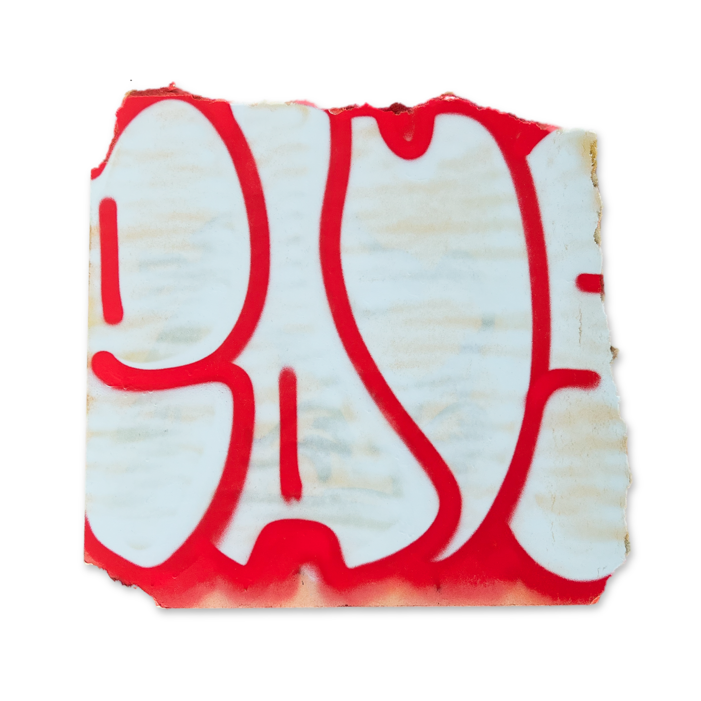 Throw Up N°17 - Originální graffiti artwork na kartonu