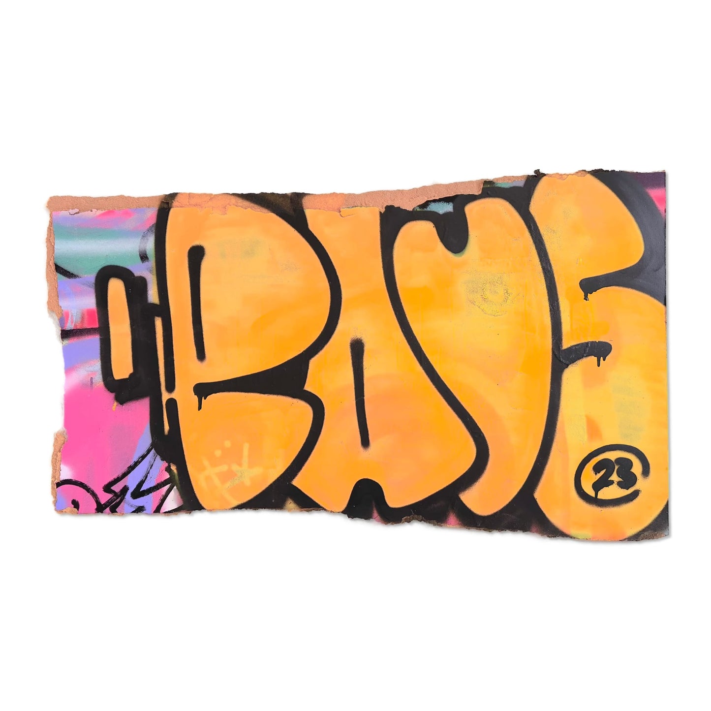 Throw Up N°5 - Originální graffiti artwork na kartonu