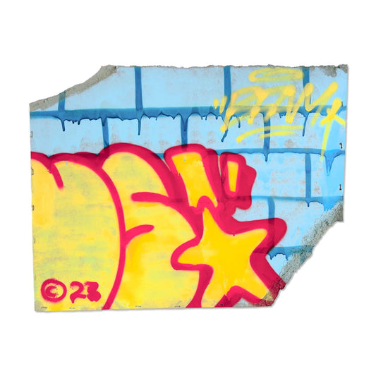 Throw Up N°3 - Originální graffiti artwork na kartonu