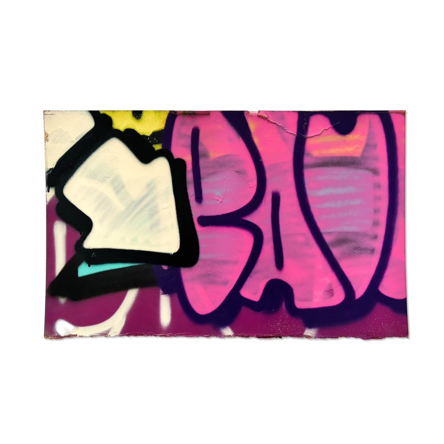 Throw Up N°14 - Originální graffiti artwork na kartonu